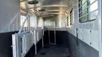 2005 Classic 3 Horse LQ Trailer – 10 ft SW- Drop Down Windows – Hayrack – Full Bathroom‼️