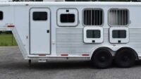 2002 Exiss XT208LQ 2 Horse Trailer with 8′ Short Wall‼️