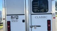 2005 Classic 3 Horse LQ Trailer – 10 ft SW- Drop Down Windows – Hayrack – Full Bathroom‼️