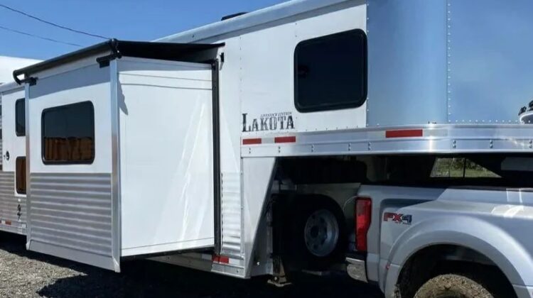 2020 Lakota Stock Trailer with 15 Living