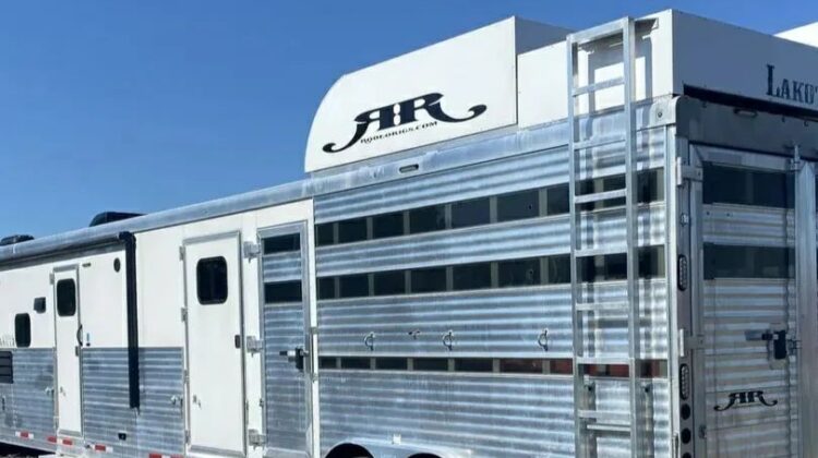 2020 Lakota Stock Trailer with 15 Living