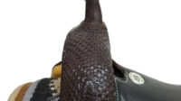 1-1220 16.5 inch HR Saddlery Chocolate Western Trail Saddle