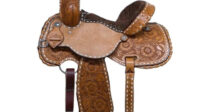 1-1231 13.5 inch New Scott Thomas Western Barrel Saddle