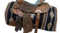 14 Inch Used Double J Pozzi Pro Western Barrel Saddle 518-8492